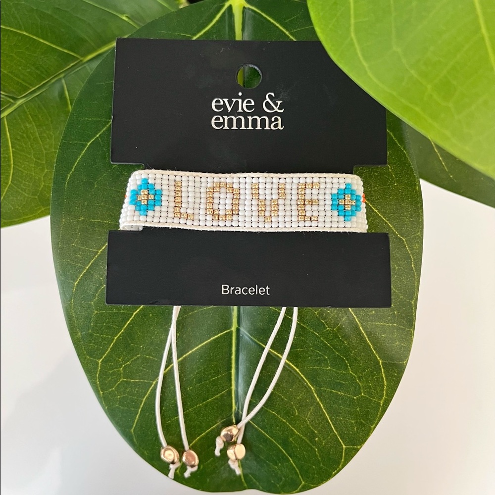 Love Beaded Macrame Bracelet